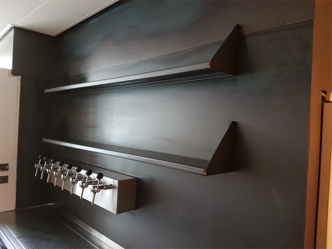 horeca stalen achterwand achter tap