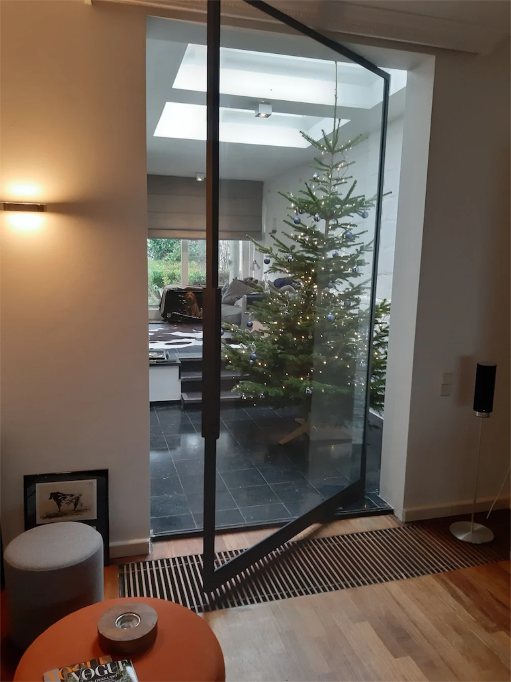 zwart stalen taatsdeur met glas